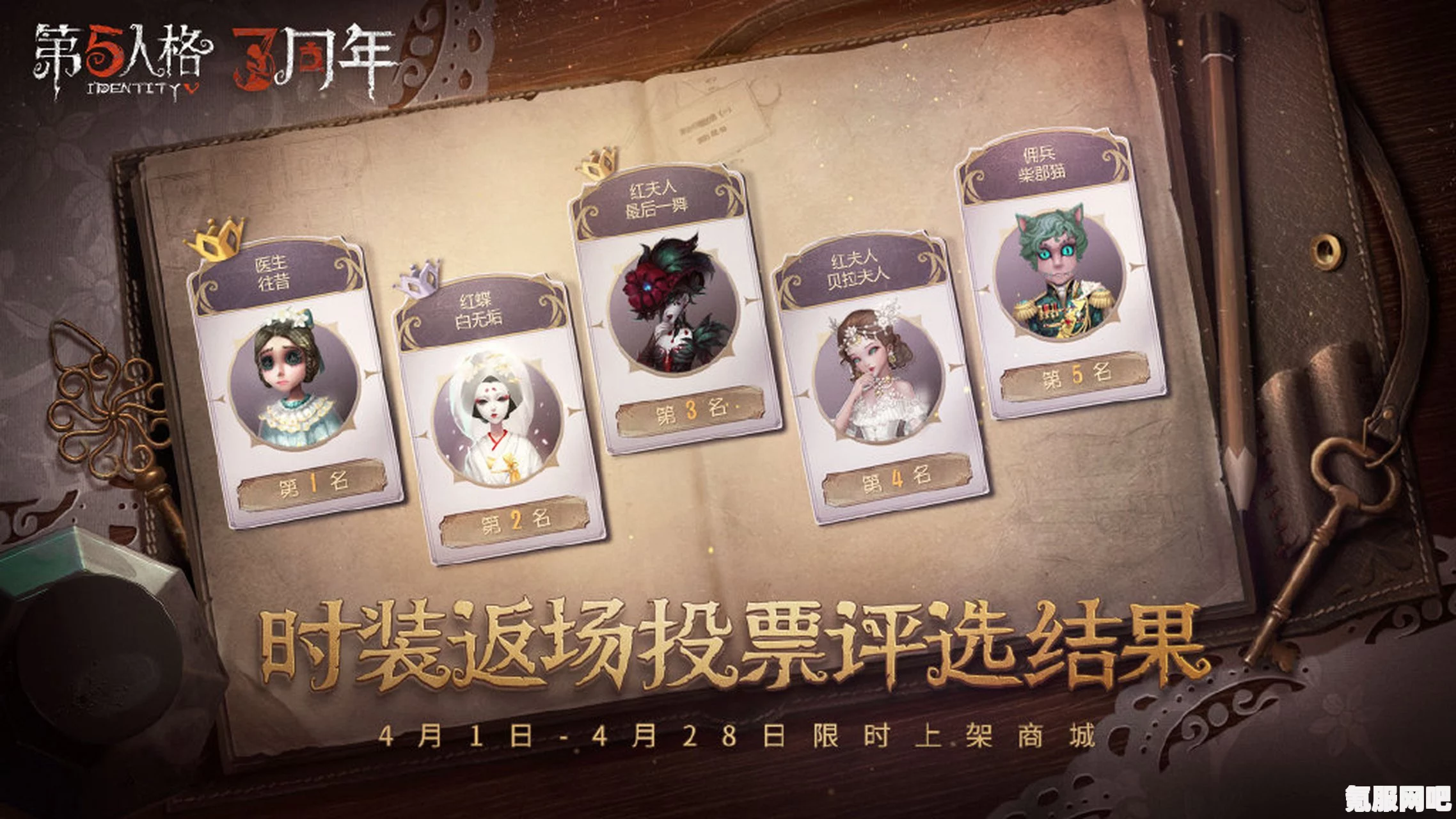 第五人格四周年返场投票网址详解及常见问题解答
