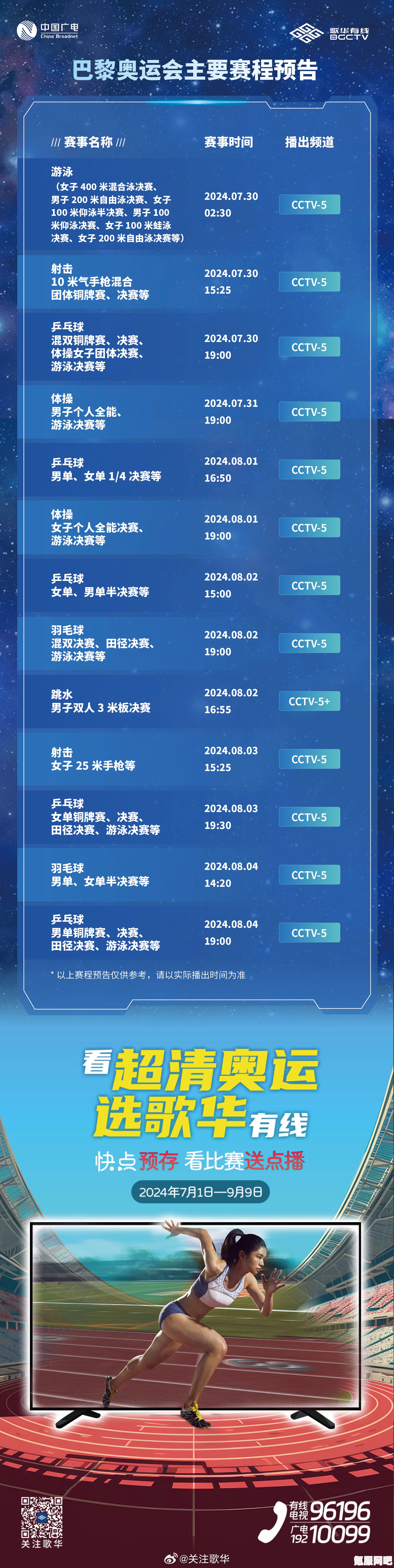 巴黎奥运会赛程介绍，2024年巴黎奥运会比赛赛程一览