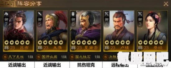 三国志战棋版吕布阵容搭配攻略，打造无敌战力组合