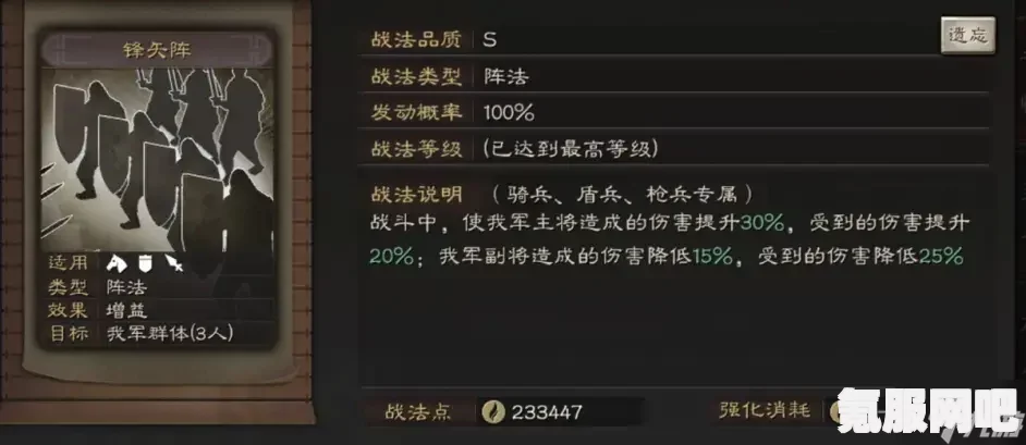 三国志战棋版一夫当关战法效果详解