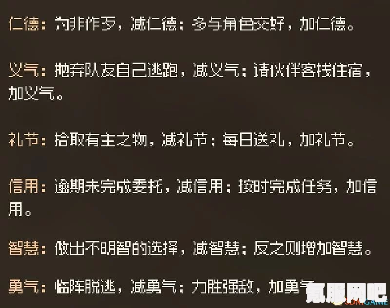 大侠立志传，仁德降低的方法详解