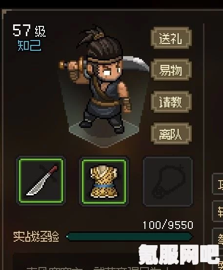 大侠立志传影子护卫属性介绍