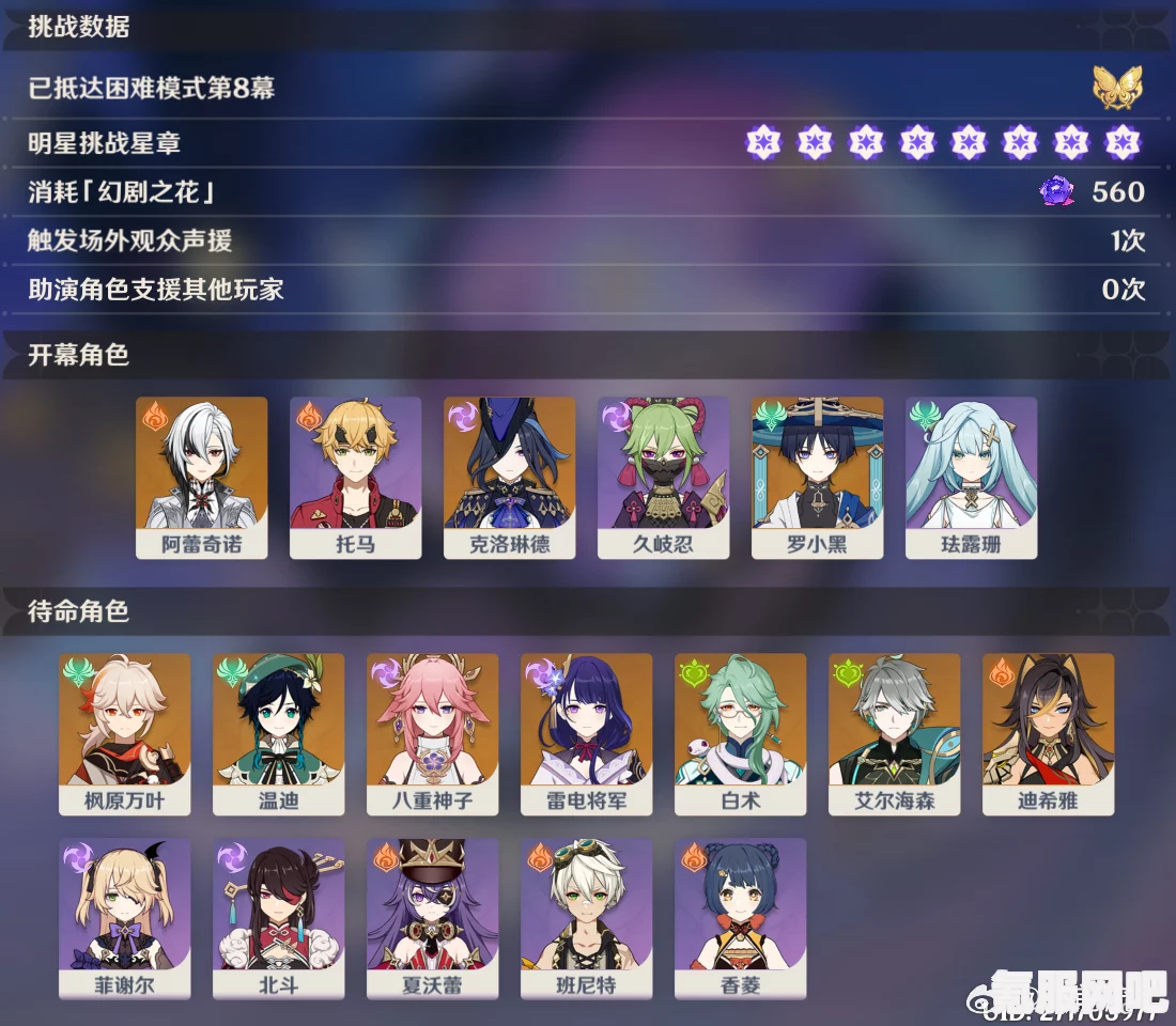 原神幻想真境剧诗阵容搭配与全8关打法攻略详解
