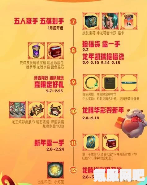 英雄联盟手游新春祈福活动奖励概率详解