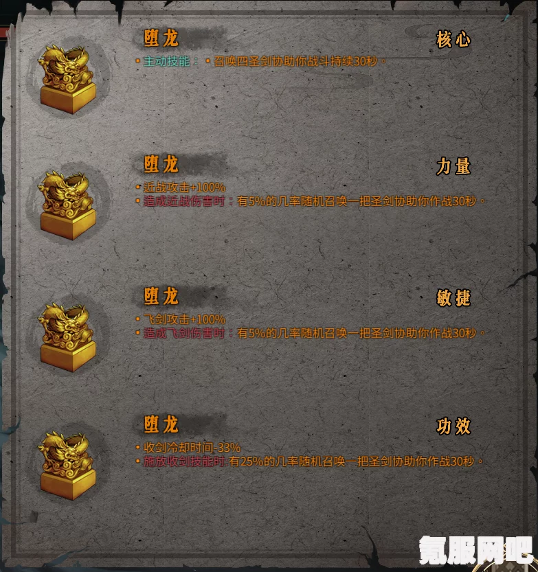 暖雪堕龙圣物作用效果详解