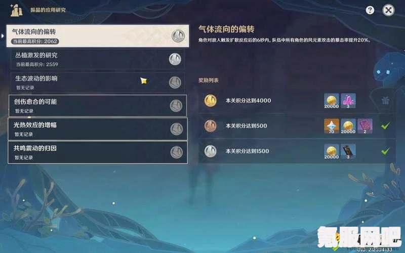 原神振晶的应用研究第四天攻略及创伤愈合可能性攻略详解