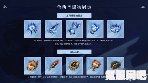 原神4.6版本新增圣遗物套装详解，效果与特性一览