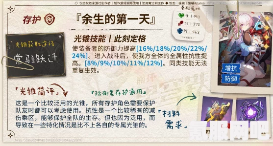 崩坏星穹铁道砂金专属光锥属性详解及命运从未公平光锥属性概览