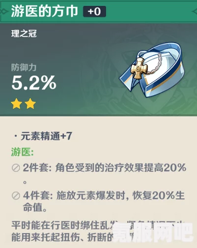 原神游医圣遗物属性详解，全面解读与攻略建议