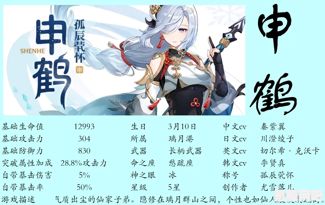 原神申鹤圣遗物词条选择攻略，打造顶尖战斗伙伴的全面指南