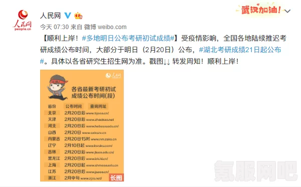 考研初试成绩公布时间揭晓，多地公布考研初试放榜时间表分享