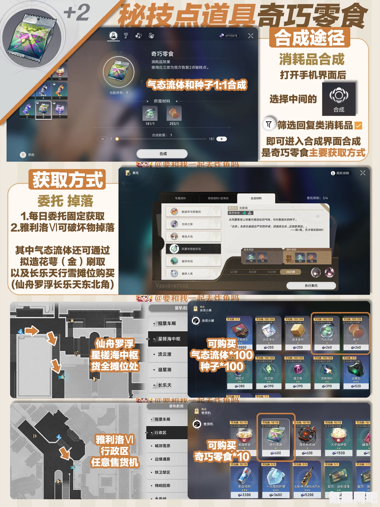 崩坏星穹铁道奇巧零食获得攻略及问答环节