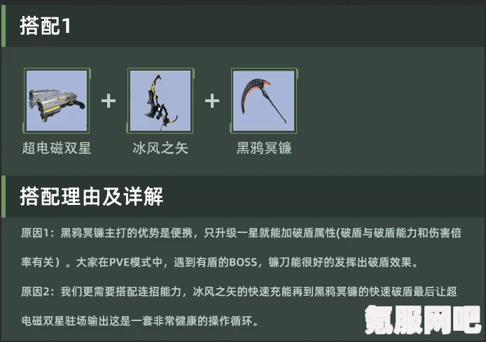 幻塔超电磁双星武器搭配指南，双枪最佳组合推荐攻略