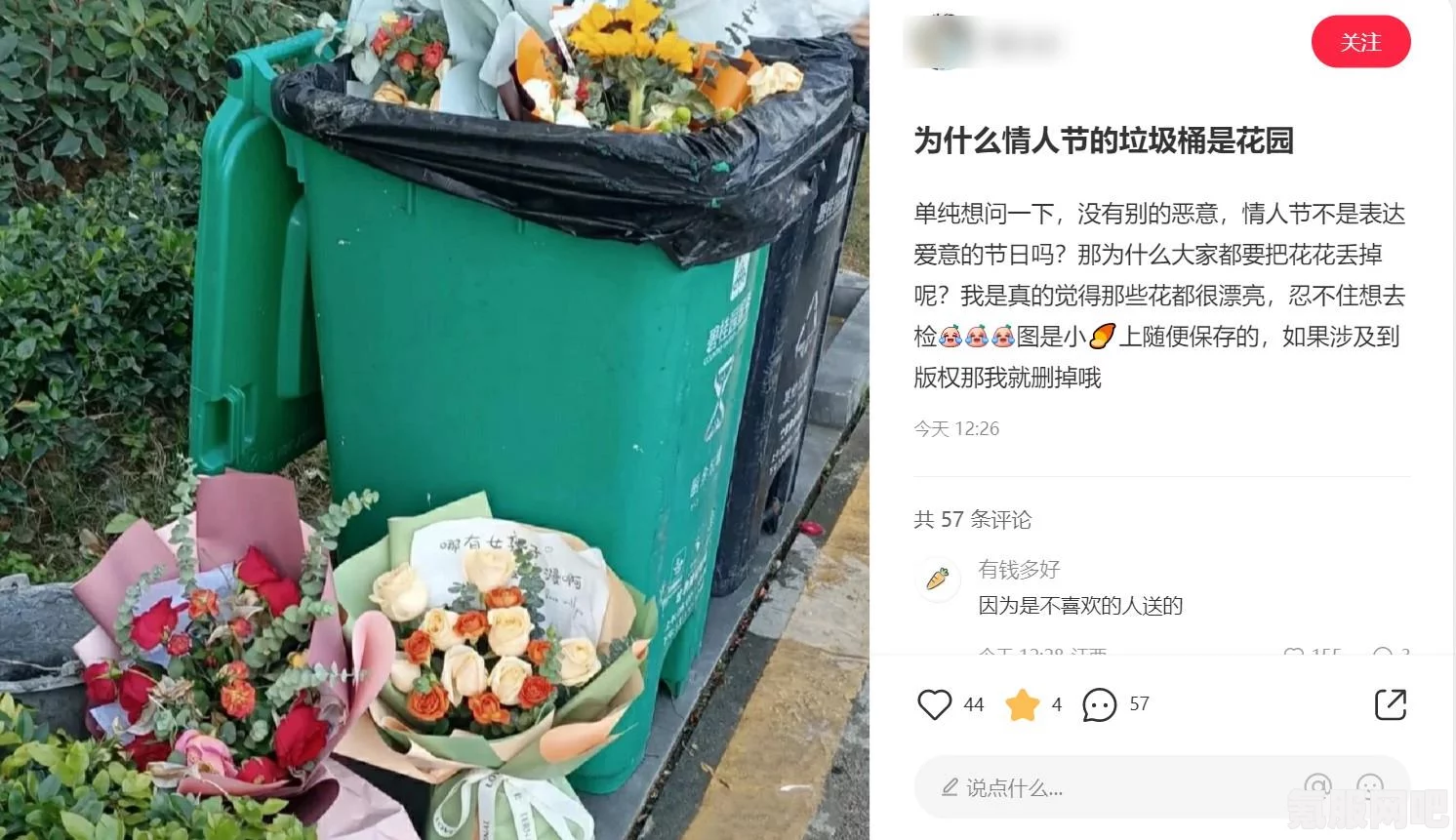 情人节翻垃圾桶背后的梗与故事