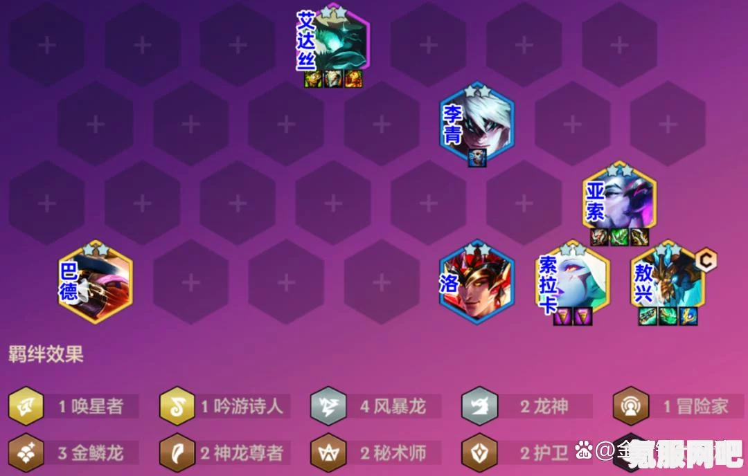 金铲铲之战，迅捷天龙九五的搭配攻略
