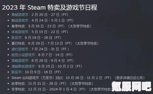 Steam新品节2023活动入口及网址分享