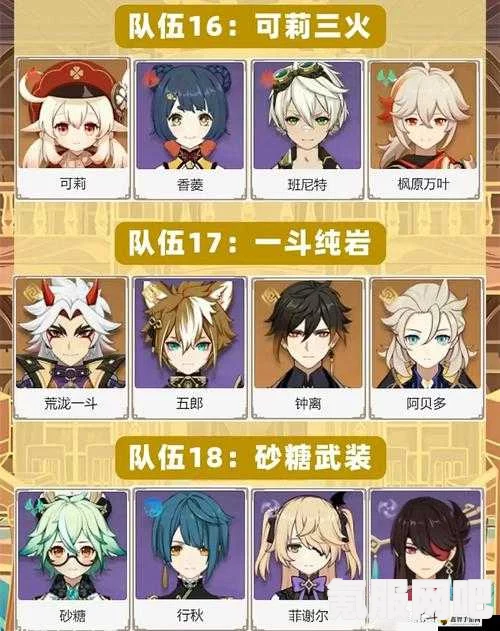 原神国际服阵容搭配指南，最强阵容推荐