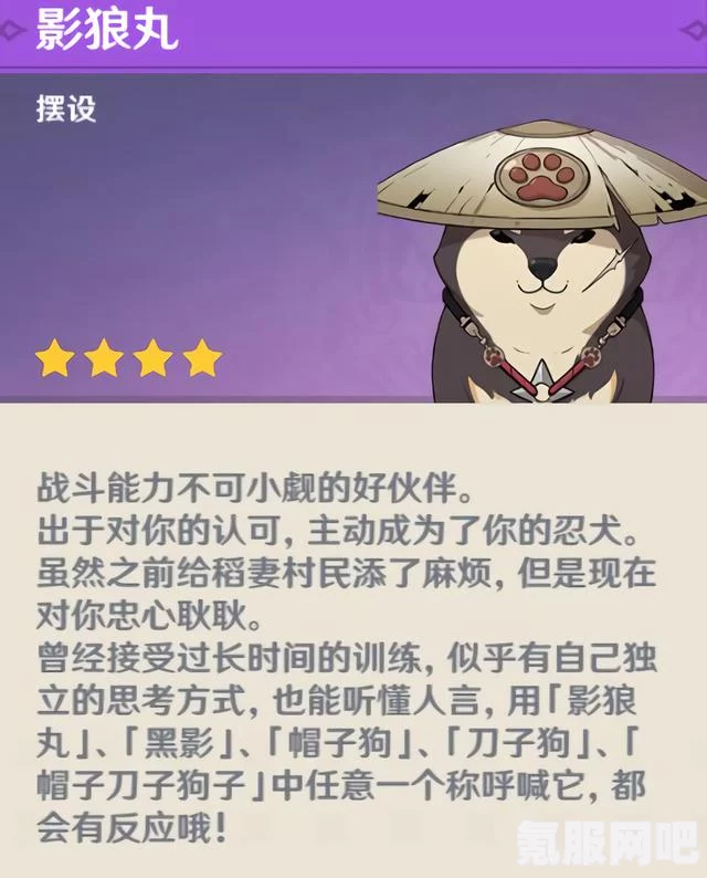 原神影郎丸获取攻略，详细解析获取方法与步骤